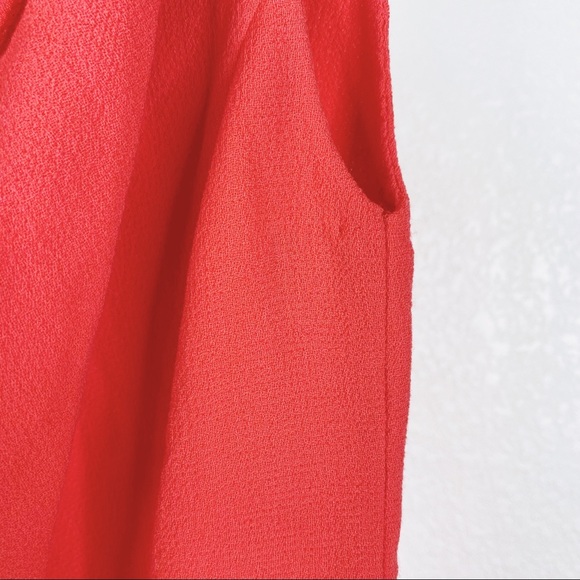 Oscar De La Renta Muted Red 100% Wool Sheath Dress - Picture 6 of 10